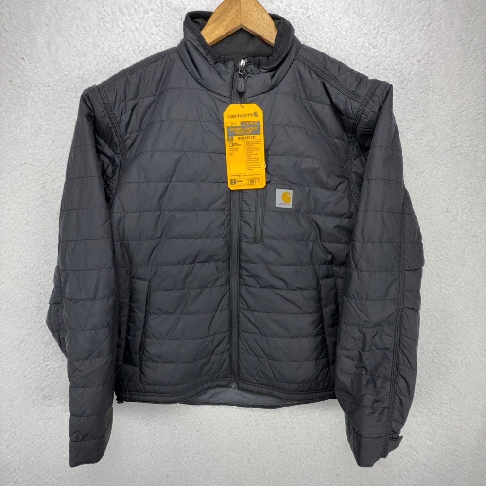 Carhartt Gilliam Lightweight Rain Defender Insulated Jacket Mens Small Black NWT